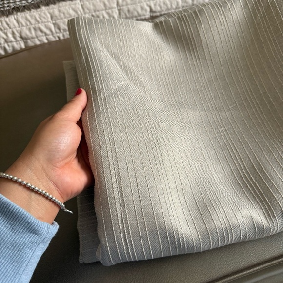 Nautica Home Tan Gold Long Curtains Set of 2 - Picture 2 of 8